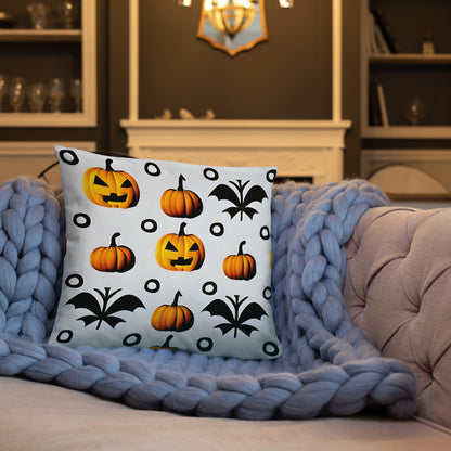 Halloween throw pillow - back view - VibePrintPop