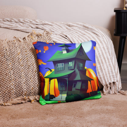 Halloween throw pillow - front view - VibePrintPop