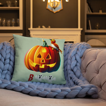 Halloween throw pillow - front view - VibePrintPop