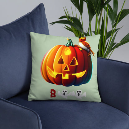Halloween throw pillow - front view - VibePrintPop