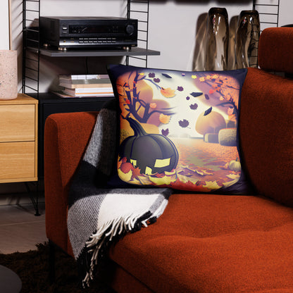 Happy Fall Yall Pillow - back view - VibePrintPop