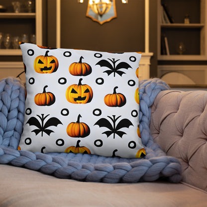 Halloween throw pillow - back view - VibePrintPop