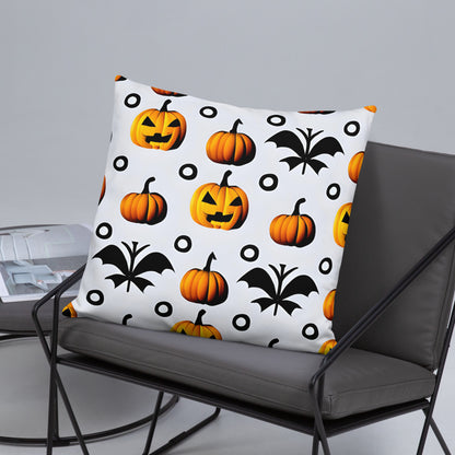 Halloween throw pillow - back view - VibePrintPop