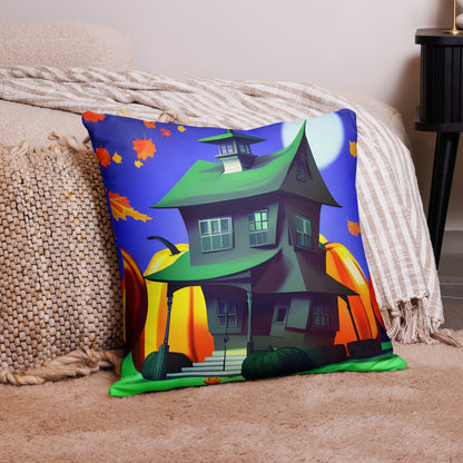 Halloween throw pillow - front view - VibePrintPop