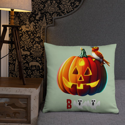 Halloween throw pillow - front view - VibePrintPop