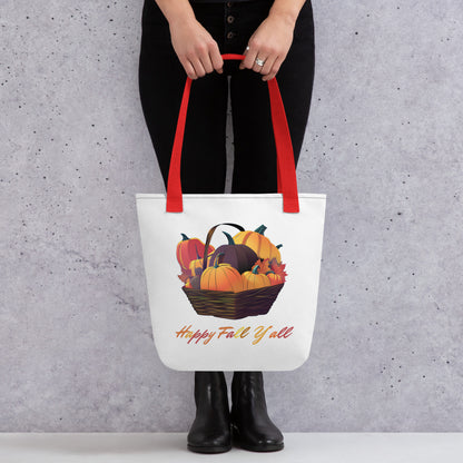 Halloween Tote bag - in Red - VibePrintPop