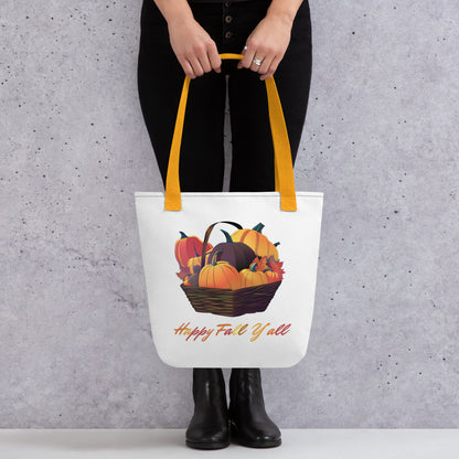 Halloween Tote bag - in Yellow - VibePrintPop