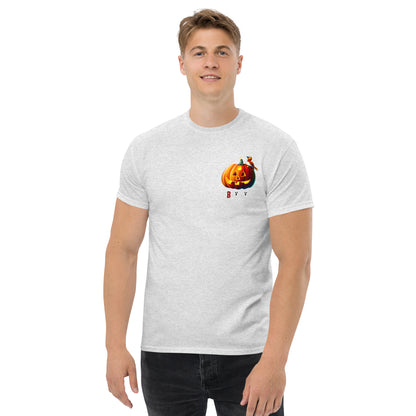 Halloween Shirt - in Ash, front view - VibePrintPop