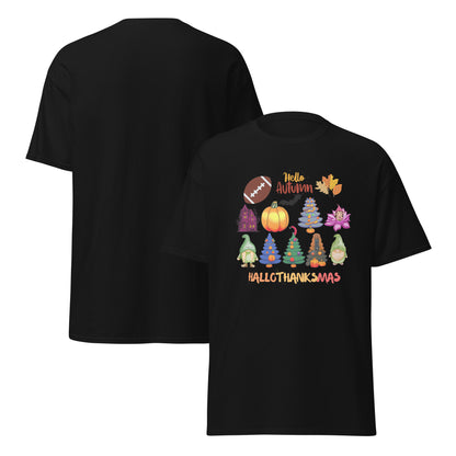 Halloween T-Shirt - in Black, front view - VibePrintPop