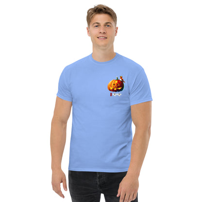 Halloween Shirt - in Carolina Blue, front view - VibePrintPop