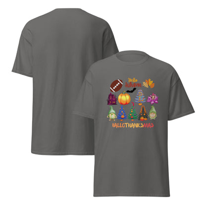 Halloween T-Shirt - in Charcoal, front view - VibePrintPop
