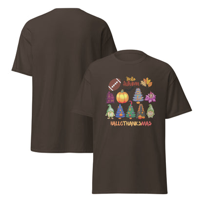 Halloween T-Shirt - in Dark Chocolate, front view - VibePrintPop