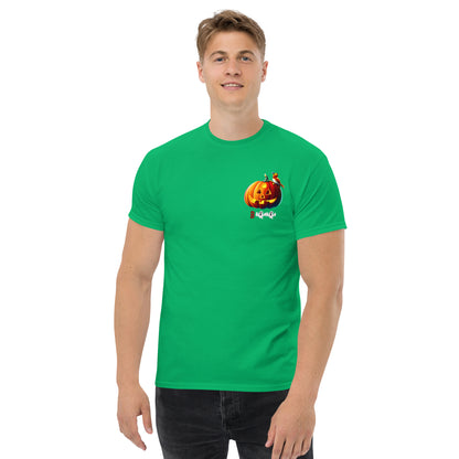 Halloween Shirt - in Irish Green, front view - VibePrintPop