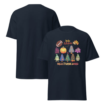 Halloween T-Shirt - in Navy, front view - VibePrintPop
