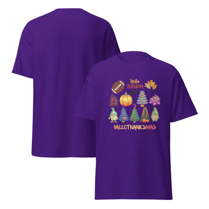Halloween T-Shirt - in Purple, front view - VibePrintPop