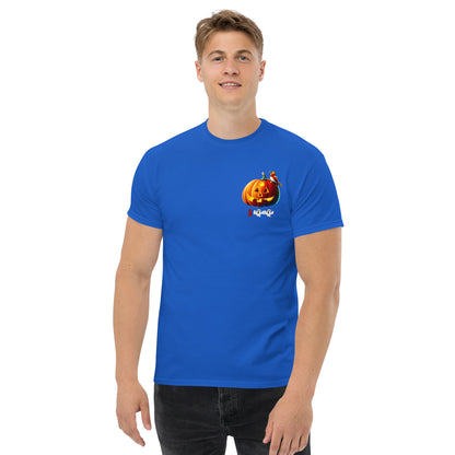 Halloween Shirt - in Royal, front view - VibePrintPop