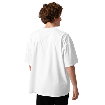 Whimsical Reading Witch oversized T-Shirt - in White, back view - VibePrintPop