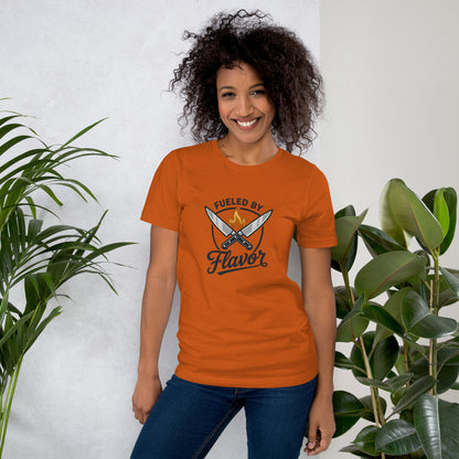 Chef Culinary Passion Vintage Kitchen Tee - in Autumn, front view - VibePrintPop