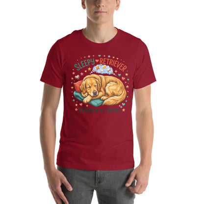 Wholesome Cat Dad Retro Graphic Tee - in Cardinal, front view - VibePrintPop