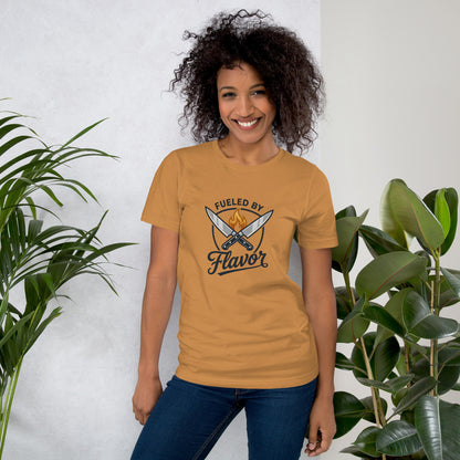 Chef Culinary Passion Vintage Kitchen Tee - in Toast, front view - VibePrintPop