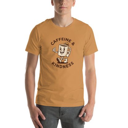 Retro Coffee Aesthetic Graphic Tee - in Toast, front view - VibePrintPop