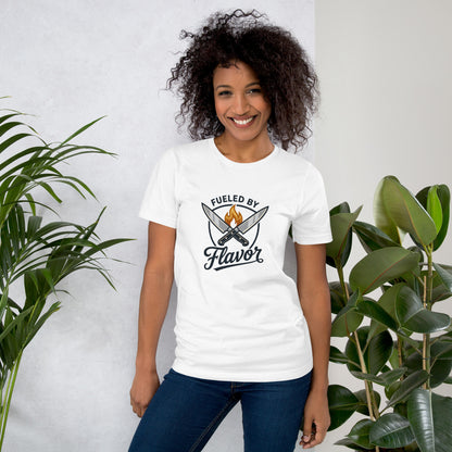 Chef Culinary Passion Vintage Kitchen Tee - in White, front view - VibePrintPop